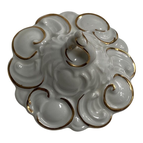 Vtg Irice Irving W Rice Made in germany porcelain Dish with lid - Picture 6 of 7